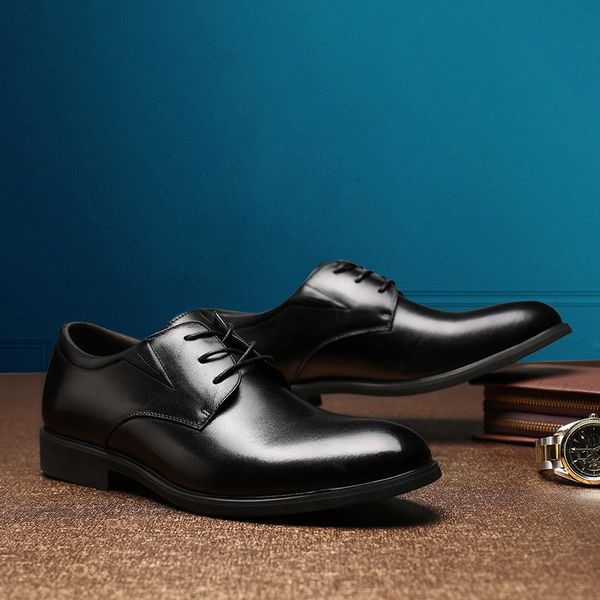 dress shoes 2021 the men's brand leather formal christmas party oxfords vintage retro shoe elegant work, Black
dress shoes 2021 the men's brand leather formal christmas party oxfords vintage retro shoe elegant work, Black