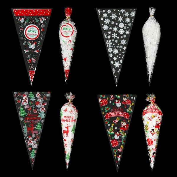gift wrap 100pcs christmas snowflake santa clear cone treat bags cellophane plastic favor candy popcorn handmade
gift wrap 100pcs christmas snowflake santa clear cone treat bags cellophane plastic favor candy popcorn handmade