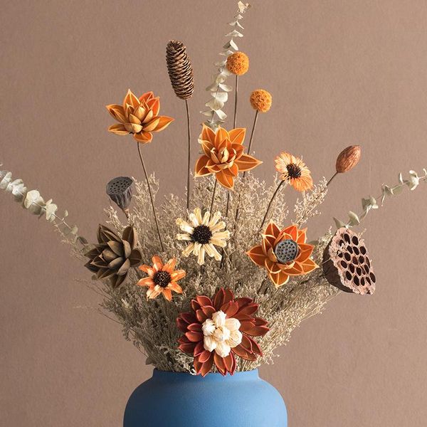 decorative flowers & wreaths dried simulation flower ceramic vase decoration fake european decor wedding table
decorative flowers & wreaths dried simulation flower ceramic vase decoration fake european decor wedding table