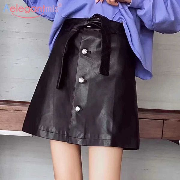 aelegantmis autumn pu leather skirt women high waist slim short mini s female a-line package hip faux black 210607
aelegantmis autumn pu leather skirt women high waist slim short mini s female a-line package hip faux black 210607