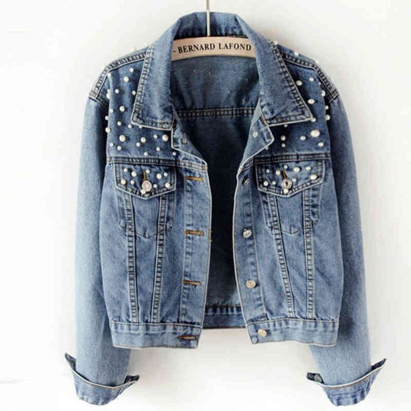women's jackets denim jacket vintage fashion streetwear casual jean pearl beading long sleeve plus size 5xl female coat ay3v, Black;brown
women's jackets denim jacket vintage fashion streetwear casual jean pearl beading long sleeve plus size 5xl female coat ay3v, Black;brown