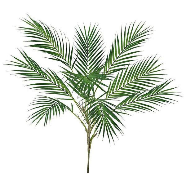 simulated tropical palm leaf bushes, green plastic areca palm plants, 9 leaves per bushel
simulated tropical palm leaf bushes, green plastic areca palm plants, 9 leaves per bushel