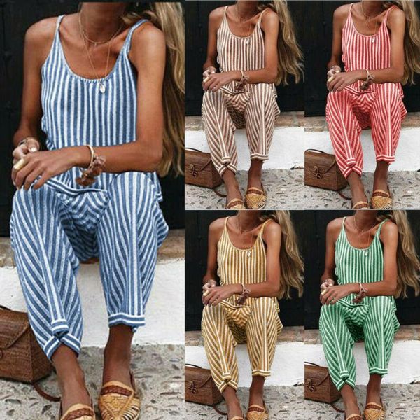 women's pants & capris summer fashion women jumpsuit ladies casual playsuit loose baggy stripe romper trousers, Black;white
women's pants & capris summer fashion women jumpsuit ladies casual playsuit loose baggy stripe romper trousers, Black;white