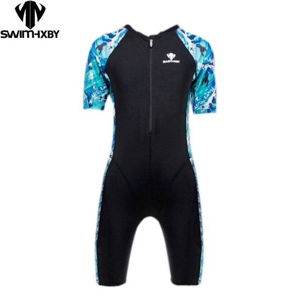 one-piece suits hxbyswimsuit competition swimsuits knee length female swimwear women arena racingswimming competitive plus size racing suit