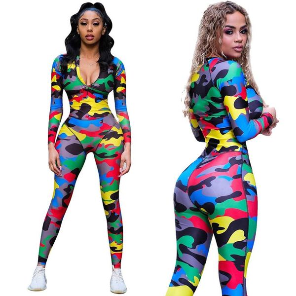 women's jumpsuits & rompers colorful camouflage jumpsuit women long sleeve bodycon playsuits overalls for fitness camo one piece pants, Black;white
women's jumpsuits & rompers colorful camouflage jumpsuit women long sleeve bodycon playsuits overalls for fitness camo one piece pants, Black;white