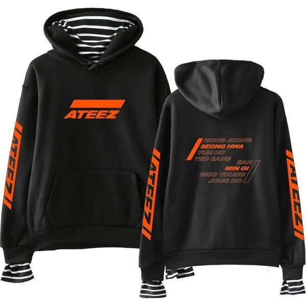 ateez print fake two pieces hoodies casual women hoodies sweatshirts kpops harajuku cool and fashion style clothes, Black
ateez print fake two pieces hoodies casual women hoodies sweatshirts kpops harajuku cool and fashion style clothes, Black