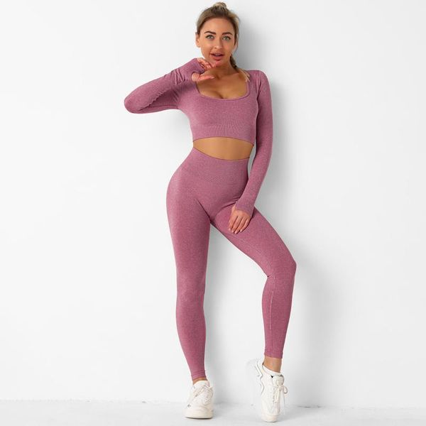 yoga outfit workout sportswear womens tracksuit seamless suit two piece set breathable and wicking sport fitness women clothing
yoga outfit workout sportswear womens tracksuit seamless suit two piece set breathable and wicking sport fitness women clothing