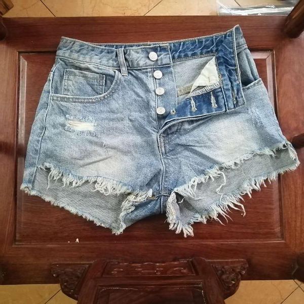 2021 new casual fashion summer cool woman denim high-waisted waistband-lined leg-openings plus size short brim pants yoxw, Blue
2021 new casual fashion summer cool woman denim high-waisted waistband-lined leg-openings plus size short brim pants yoxw, Blue