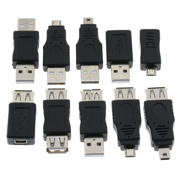 hubs 10pcs otg 5pin mini changer adapter converter usb male to female micro data transfer compatible adapters
hubs 10pcs otg 5pin mini changer adapter converter usb male to female micro data transfer compatible adapters