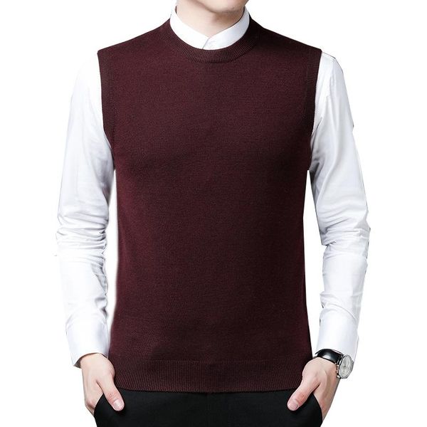men's vests mens brand knit tank jumpers basic sweater pullover sleeveless 13.1% wool casual autumn winter solid 3 color o neck a081909, Black;white
men's vests mens brand knit tank jumpers basic sweater pullover sleeveless 13.1% wool casual autumn winter solid 3 color o neck a081909, Black;white