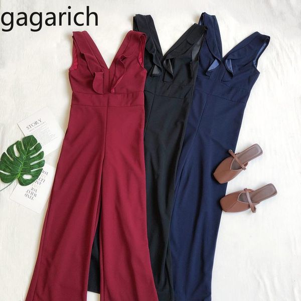 women's jumpsuits & rompers gagarich women fashion jumpsuit 2021 spring summer v neck ruffles sleeveless high waist slim wide leg pants, Black;white
women's jumpsuits & rompers gagarich women fashion jumpsuit 2021 spring summer v neck ruffles sleeveless high waist slim wide leg pants, Black;white