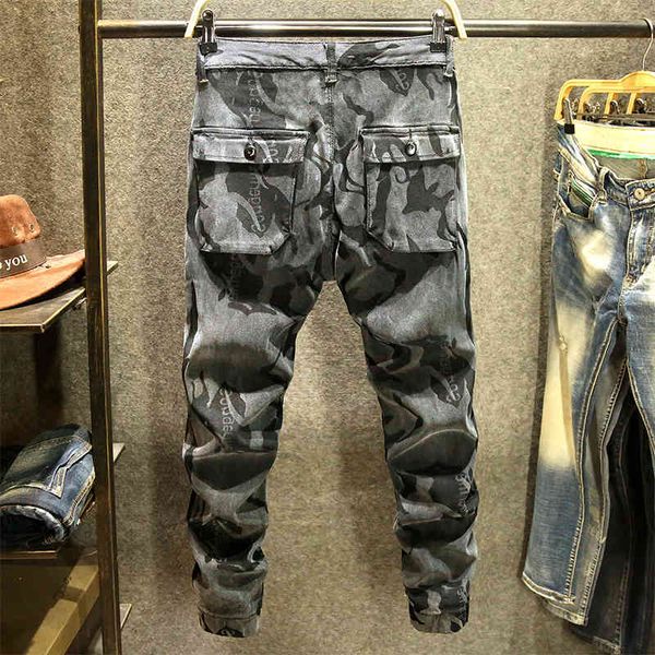 men's jeans winter casual camouflage men's brim pants big, thin elastic pockets, cargo pants, military high street, denies pencil, Blue
men's jeans winter casual camouflage men's brim pants big, thin elastic pockets, cargo pants, military high street, denies pencil, Blue