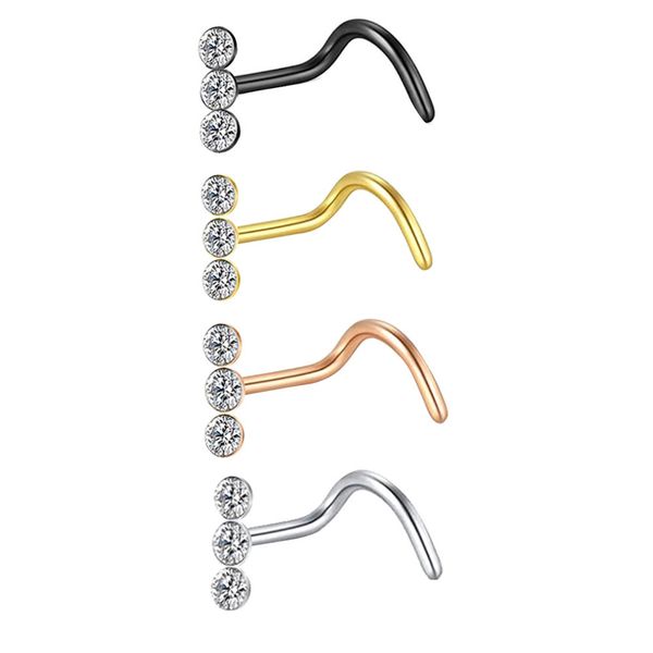 tiancifbyjs colored 316l stainless steel stud set for women men cz crystal nose piercings 20g screw piercing jewelry, Silver
tiancifbyjs colored 316l stainless steel stud set for women men cz crystal nose piercings 20g screw piercing jewelry, Silver