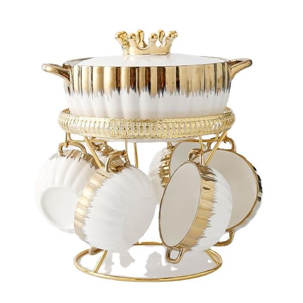mugs creative crown gold ceramic soup pot set home practical business gift coffee tea cup
mugs creative crown gold ceramic soup pot set home practical business gift coffee tea cup