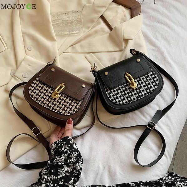 retro pu saddle bags women fashion clasp shoulder bag ladies solid color houndstooth solid small handbags
retro pu saddle bags women fashion clasp shoulder bag ladies solid color houndstooth solid small handbags