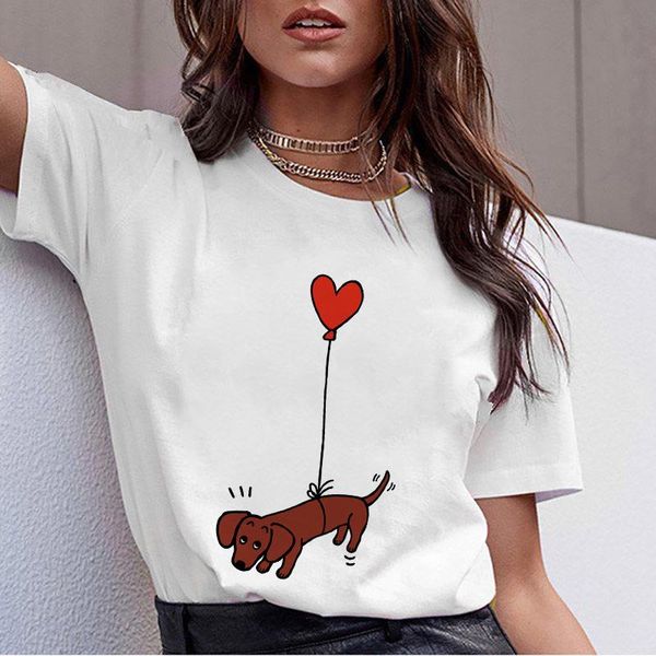 women's t-shirt dachshund pug teckel funny t shirt 2021 summer women harajuku cute dog pit bull tshirt female tee, White
women's t-shirt dachshund pug teckel funny t shirt 2021 summer women harajuku cute dog pit bull tshirt female tee, White