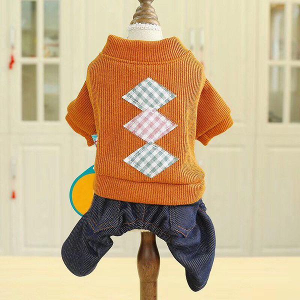 dog apparel plaid knit pet denim jumpsuit winter warm overalls for small poodle shih tzu maltese clothes puppy clothing pajamas
dog apparel plaid knit pet denim jumpsuit winter warm overalls for small poodle shih tzu maltese clothes puppy clothing pajamas