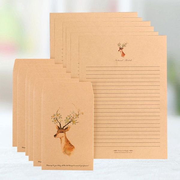 gift wrap 18pcs creative deer pattern diy kraft envelope paper envelopes for multipurpose postcard storage
gift wrap 18pcs creative deer pattern diy kraft envelope paper envelopes for multipurpose postcard storage