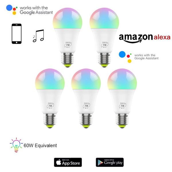 smart home control e27 wireless dimmable rgb bulb colorful led lights colors wifi app for party lighting automation
smart home control e27 wireless dimmable rgb bulb colorful led lights colors wifi app for party lighting automation