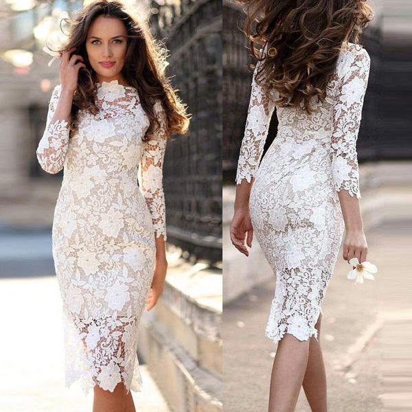 casual dresses womens elegant lace mesh transparant bodycon pencil dress cocktail prom gown hip wrap three quarter sleeve, Black;gray
casual dresses womens elegant lace mesh transparant bodycon pencil dress cocktail prom gown hip wrap three quarter sleeve, Black;gray