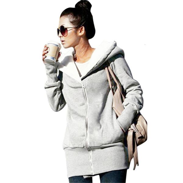 autumn winter women hoodies coat warm fleece coat zip up outerwear hooded sweatshirts casual long jacket plus size sudadera xxxl, Black
autumn winter women hoodies coat warm fleece coat zip up outerwear hooded sweatshirts casual long jacket plus size sudadera xxxl, Black