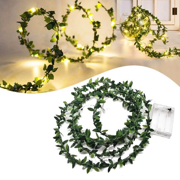 2m/3m/5m green leaf garland string lights led flexible copper wire artificial leaf vine lights for wedding party christmas decor
2m/3m/5m green leaf garland string lights led flexible copper wire artificial leaf vine lights for wedding party christmas decor