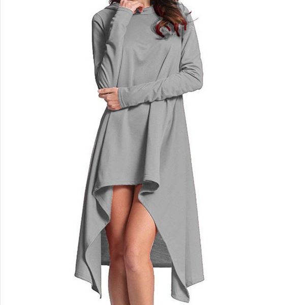 casual dresses 2021 female solid autumn sport dress europe asymmetric loose woman hooded, Black;gray
casual dresses 2021 female solid autumn sport dress europe asymmetric loose woman hooded, Black;gray