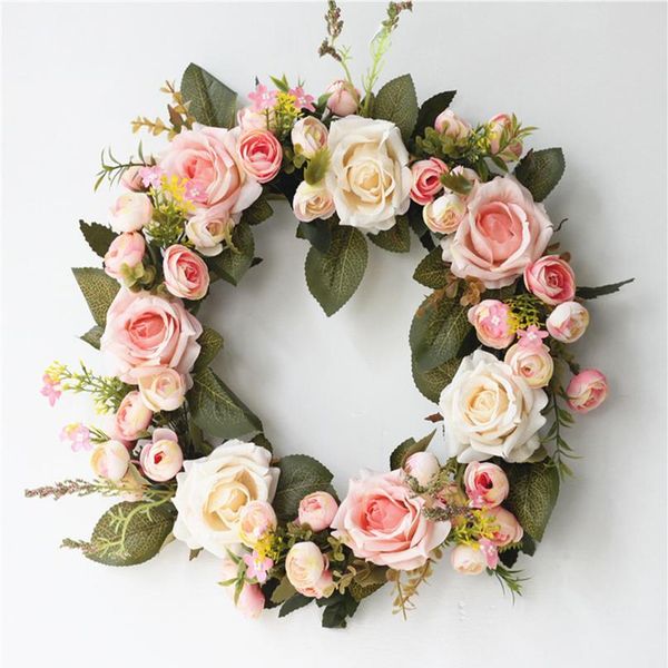 artificial rose flower wreath window door decoration ornament showcase garland diy party wedding festival real touch jllzjf
artificial rose flower wreath window door decoration ornament showcase garland diy party wedding festival real touch jllzjf