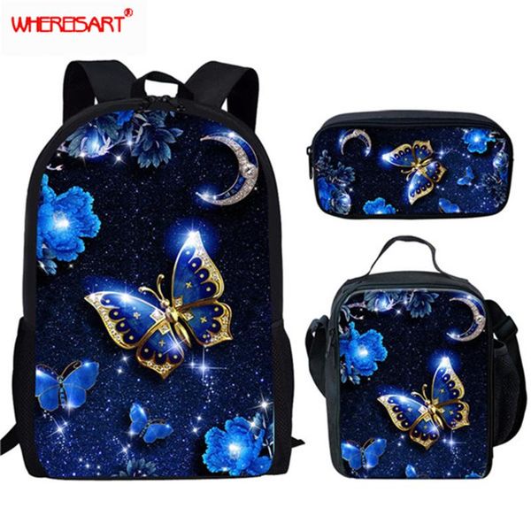 school bags whereisart beauty butterfly shoulder for teenage girls 3d print student 3pcs/set kids backpacks mochila
school bags whereisart beauty butterfly shoulder for teenage girls 3d print student 3pcs/set kids backpacks mochila
