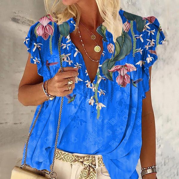 women's t-shirt retro floral tshirts blusas mujer manga corta cool loose summer v-neck printed short sleeve beautiful, White
women's t-shirt retro floral tshirts blusas mujer manga corta cool loose summer v-neck printed short sleeve beautiful, White