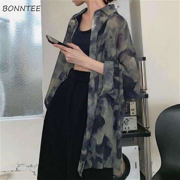 women's blouses & shirts sun-proof women summer chic bf style est long sleeve vintage womens loose leisure ladies blouse top, White
women's blouses & shirts sun-proof women summer chic bf style est long sleeve vintage womens loose leisure ladies blouse top, White