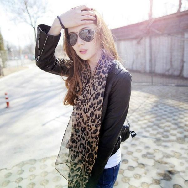 classic leopard print chiffon scarfs spring autumn headwrap long lady classical fashion silk scarves, Blue;gray
classic leopard print chiffon scarfs spring autumn headwrap long lady classical fashion silk scarves, Blue;gray