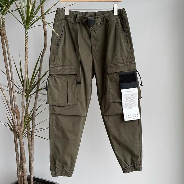 men's pants sports overalls straight trousers drawstring cargo men spring autumn pocket belt outwear streetwear casual loose ma237, Black
men's pants sports overalls straight trousers drawstring cargo men spring autumn pocket belt outwear streetwear casual loose ma237, Black