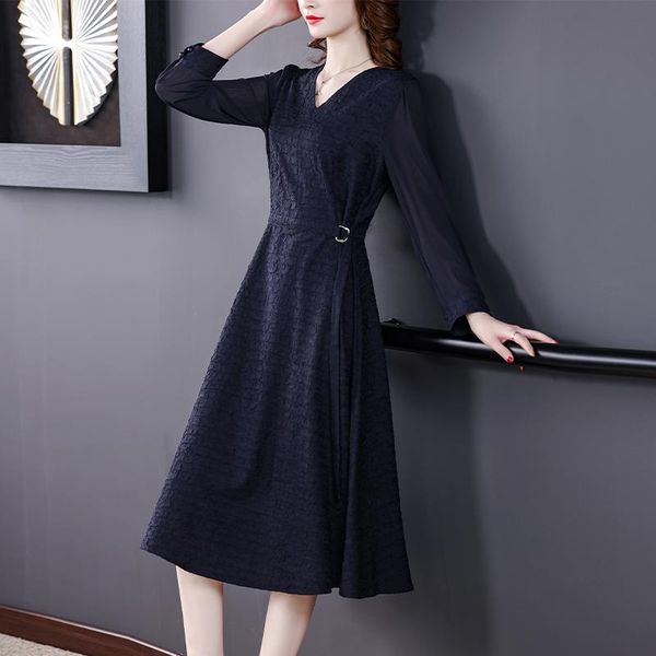 casual dresses coigarsam autumn dress women spring 2022 brief office lady french style long sleeve navy robe vestidos, Black;gray
casual dresses coigarsam autumn dress women spring 2022 brief office lady french style long sleeve navy robe vestidos, Black;gray