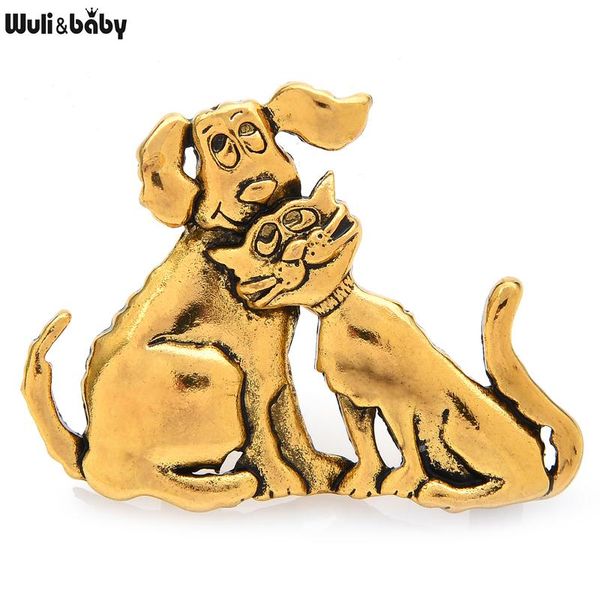 pins, brooches wuli&baby vintage cat and dog friend brooch pins gift women metal badge 2021 fashion jewelry accessory, Gray
pins, brooches wuli&baby vintage cat and dog friend brooch pins gift women metal badge 2021 fashion jewelry accessory, Gray