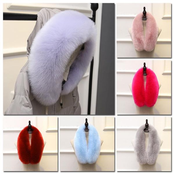 scarves fashion women' winter warm faux fur scarfs solid neck ring thicken female chic shawl wraps collar for coat jackets, Blue;gray 
scarves fashion women' winter warm faux fur scarfs solid neck ring thicken female chic shawl wraps collar for coat jackets, Blue;gray