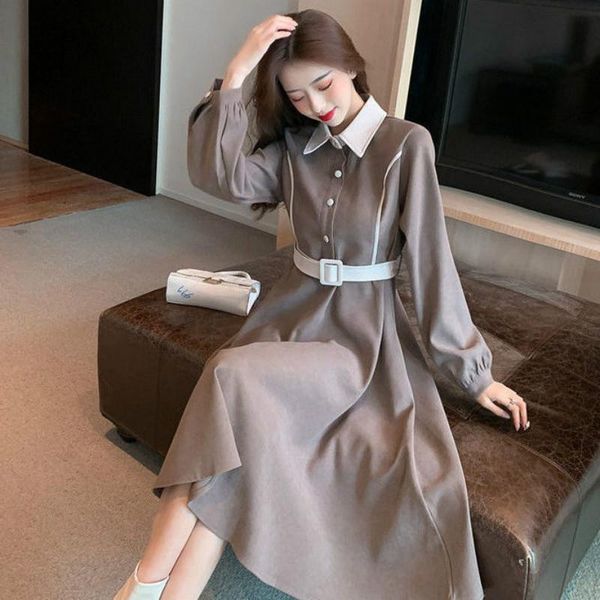 casual dresses women designer korean dress 2021 spring midi business office lady one-piece elegant velvet long sleeve winter sashes, Black;gray
casual dresses women designer korean dress 2021 spring midi business office lady one-piece elegant velvet long sleeve winter sashes, Black;gray
