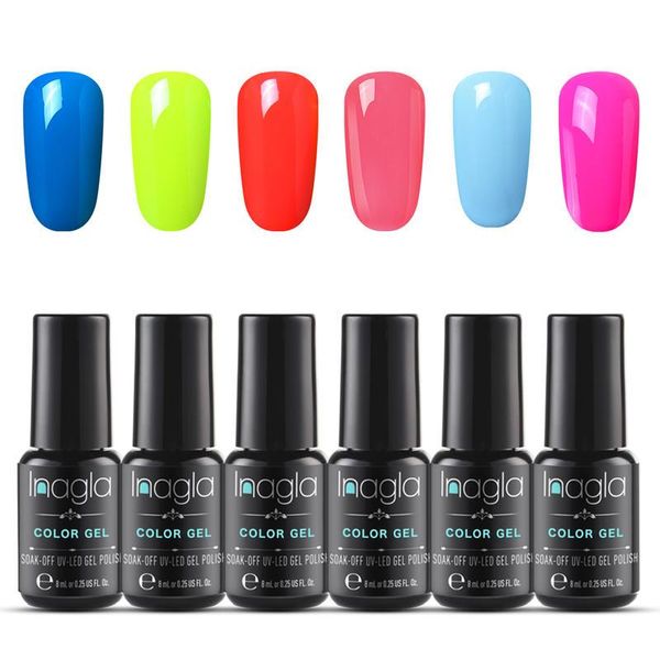 nail art kits (6pcs)inagla 8ml mixed-color gel polish set kit for nails semi permanent soak off varnish uv
nail art kits (6pcs)inagla 8ml mixed-color gel polish set kit for nails semi permanent soak off varnish uv