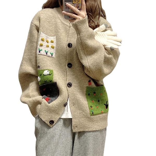 women's knits & tees sweater women autumn and winter 2021 korean retro japanese lazy style design soft waxy loose cardigan outerwear t4, White
women's knits & tees sweater women autumn and winter 2021 korean retro japanese lazy style design soft waxy loose cardigan outerwear t4, White