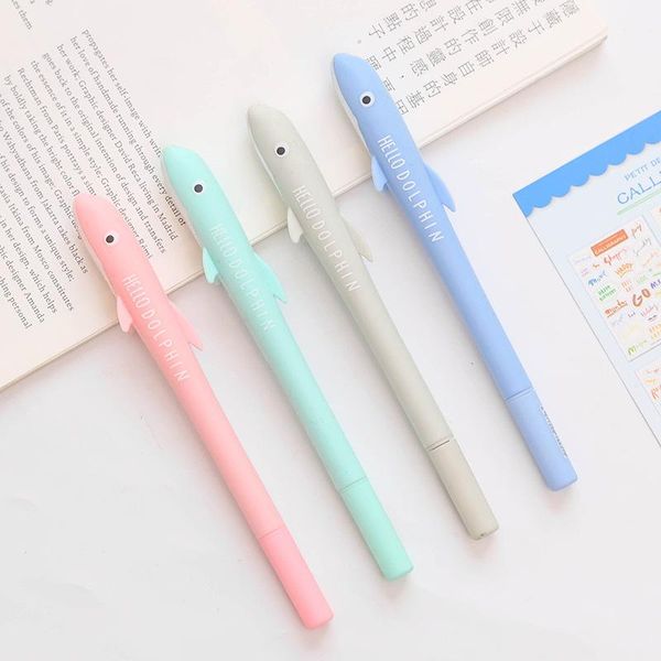 gel pens 4pcs cute dolphin pen fish like 0.5mm ballpoint black color writing signature kids gift office school supplies a6386
gel pens 4pcs cute dolphin pen fish like 0.5mm ballpoint black color writing signature kids gift office school supplies a6386