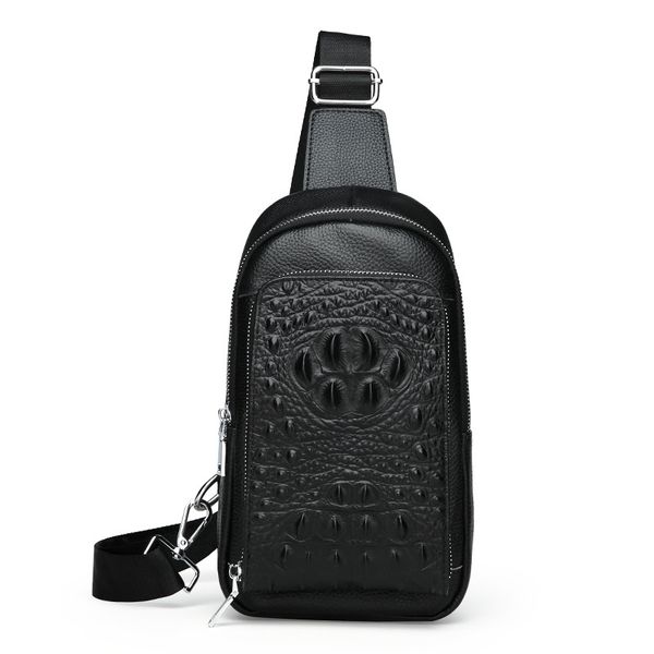 men's genuine leather chest bag alligator black crossbody small bags shoulder new fashion sling
men's genuine leather chest bag alligator black crossbody small bags shoulder new fashion sling