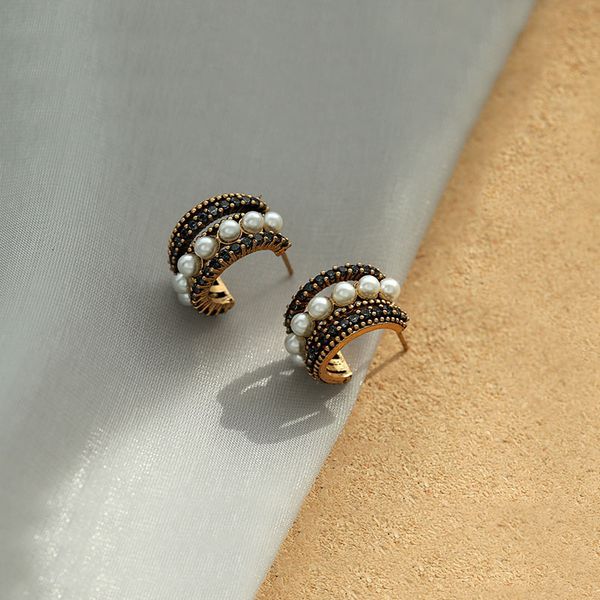 aaa designer jewelry s925 silver needle french hepburn advanced pearl c-shaped bronze circle earrings m3qm, Golden;silver
aaa designer jewelry s925 silver needle french hepburn advanced pearl c-shaped bronze circle earrings m3qm, Golden;silver