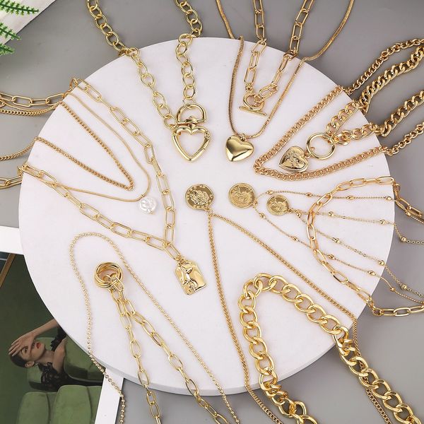 multilayer chain choker necklace for women two three layer heart lockets pendant chokers necklaces sale wholesale, Golden;silver
multilayer chain choker necklace for women two three layer heart lockets pendant chokers necklaces sale wholesale, Golden;silver