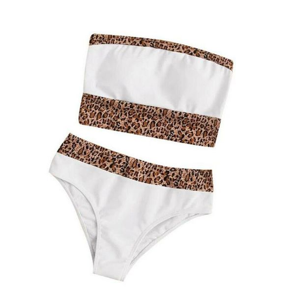 2020 summer women strapless sleeveless leopard print push up padded high waist bikinis swimsuits bathing suits beachwear, Black
2020 summer women strapless sleeveless leopard print push up padded high waist bikinis swimsuits bathing suits beachwear, Black