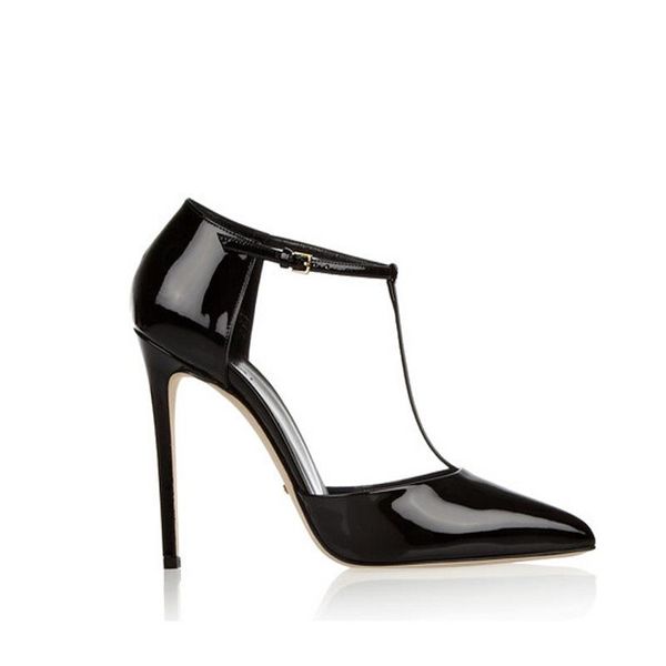 dress shoes thin heel high-heeled hollow pointed belt women's 10cm black patent leather super
dress shoes thin heel high-heeled hollow pointed belt women's 10cm black patent leather super