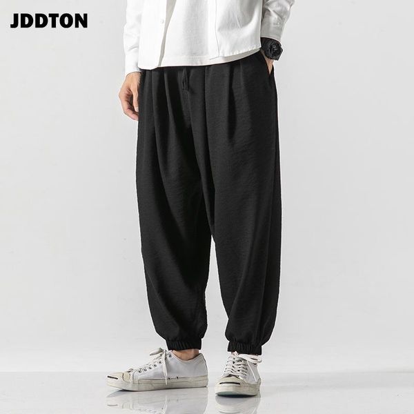 men's pants jddton men cross-pants linen flax loose thin male fashion casual hip hop vintage full length trouser streetwear je121, Black
men's pants jddton men cross-pants linen flax loose thin male fashion casual hip hop vintage full length trouser streetwear je121, Black