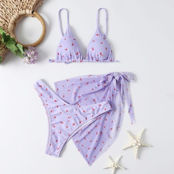 women's swimwear 3 piece set women swimsuit tie-dye halter bikini sarongs cover up beach bathing suit mujer, White;black
women's swimwear 3 piece set women swimsuit tie-dye halter bikini sarongs cover up beach bathing suit mujer, White;black