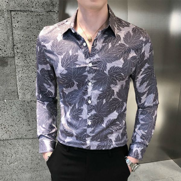 2021 men's printed long sleeve casual fine fitting streetwear social party formal blouse dress shirts yjuy, White;black
2021 men's printed long sleeve casual fine fitting streetwear social party formal blouse dress shirts yjuy, White;black