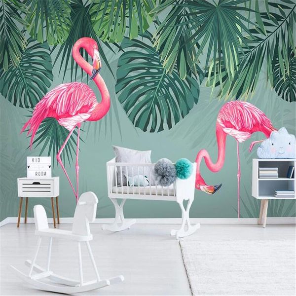 custom banana leaf flamingo 3d p mural papel de parede tropical rainforest creative poster living room dining room wallpaper
custom banana leaf flamingo 3d p mural papel de parede tropical rainforest creative poster living room dining room wallpaper