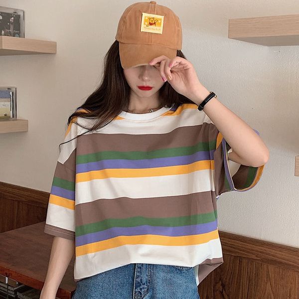 2021 new harajuku raiow striped sleeve short t-shirts of women will see lolita japanese loose t schoolgirl clothes young style 7yz7, White
2021 new harajuku raiow striped sleeve short t-shirts of women will see lolita japanese loose t schoolgirl clothes young style 7yz7, White